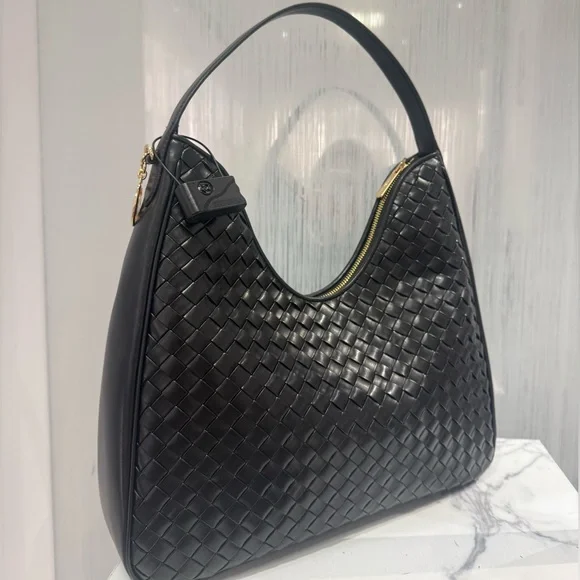 NWT MICHAEL KORS Nayla Medium Hobo Woven Shoulder Bag - Picture 4 of 11